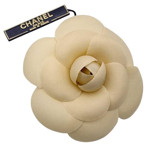 chanel denim camelia brooch|vintage chanel camellia brooch.